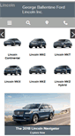 Mobile Screenshot of georgeballentinelincoln.com